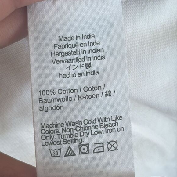 J Crew Muscle Tee Mariner Cotton Womens Medium‎ White - Picture 6 of 10